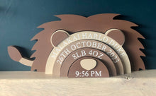 Load image into Gallery viewer, Engraved lion Stacker