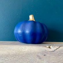 Load image into Gallery viewer, Personalised Blue Pumpkin Decor