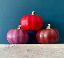 Load image into Gallery viewer, Personalised red Pumpkin Decor