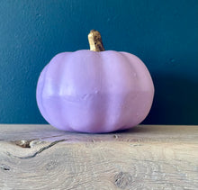 Load image into Gallery viewer, Personalised purple Pumpkin Decor