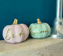 Load image into Gallery viewer, Personalised Pumpkin Decor