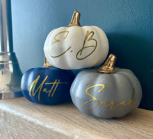 Load image into Gallery viewer, Personalised Pumpkin Decor