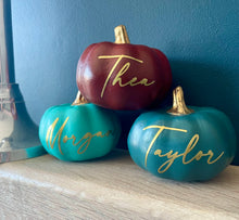 Load image into Gallery viewer, Personalised Pumpkin Decor