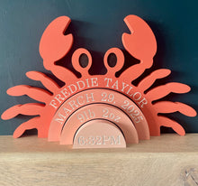 Load image into Gallery viewer, Engraved crab Stacker