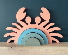 Load image into Gallery viewer, Engraved crab Stacker