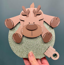 Load image into Gallery viewer, Freestanding personalised reindeer baubles