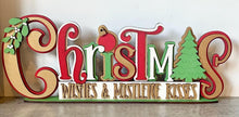 Load image into Gallery viewer, Freestanding Christmas Wishes shelf decor