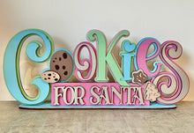 Load image into Gallery viewer, Freestanding Cookies for Santa shelf decor