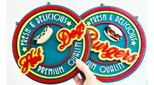 Load image into Gallery viewer, Retro Burger wall plaque