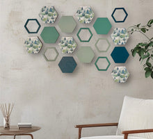 Load image into Gallery viewer, Woodland hexagon wall art