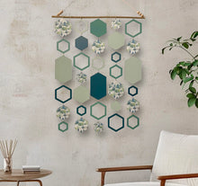 Load image into Gallery viewer, Woodland hexagon wall hanging