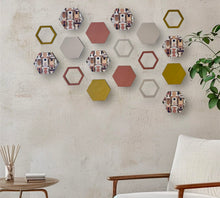 Load image into Gallery viewer, Mustard hexagon wall art