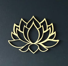Load image into Gallery viewer, Wooden Geometric Lotus flower