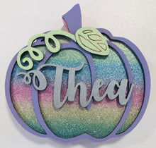 Load image into Gallery viewer, Tenner Tuesday Personalised Pumpkin wooden decor