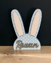Load image into Gallery viewer, Personalised wooden bunny heads