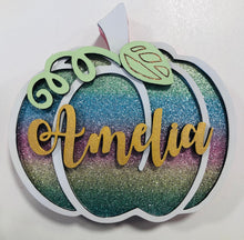 Load image into Gallery viewer, Tenner Tuesday Personalised Pumpkin wooden decor