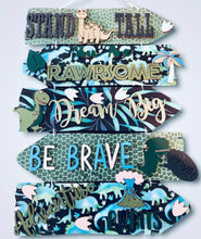 Load image into Gallery viewer, Wooden Dinosaur Direction sign