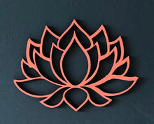 Load image into Gallery viewer, Wooden Geometric Lotus flower