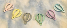 Load image into Gallery viewer, Hot Air Balloon Wooden Bunting