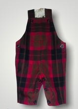 Load image into Gallery viewer, Unisex tartan dungarees