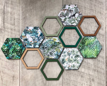 Load image into Gallery viewer, Wooden Safari Hexagon wall art