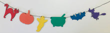 Load image into Gallery viewer, Tenner Tuesday Wooden Halloween Rainbow bunting