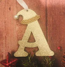 Load image into Gallery viewer, Fiver Friday pair of Wooden initial baubles