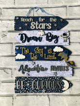 Load image into Gallery viewer, Wooden Space Direction sign