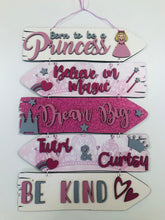 Load image into Gallery viewer, Wooden Princess Direction sign