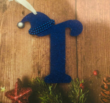Load image into Gallery viewer, Fiver Friday pair of Wooden initial baubles