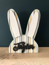 Load image into Gallery viewer, Personalised wooden bunny heads