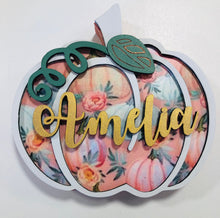 Load image into Gallery viewer, Tenner Tuesday Personalised Pumpkin wooden decor