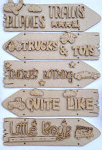 Load image into Gallery viewer, Wooden Vehicles Direction sign