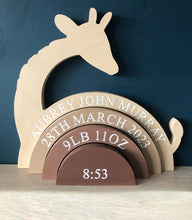 Load image into Gallery viewer, Engraved giraffe Stacker
