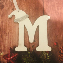Load image into Gallery viewer, Fiver Friday pair of Wooden initial baubles