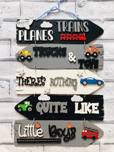 Load image into Gallery viewer, Wooden Vehicles Direction sign