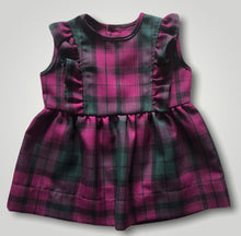 Load image into Gallery viewer, Girls tartan frilly dress