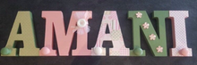 Load image into Gallery viewer, Wooden Letter Wall Hangers - 10cm
