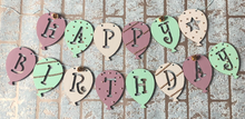 Load image into Gallery viewer, Happy Birthday Wooden Bunting