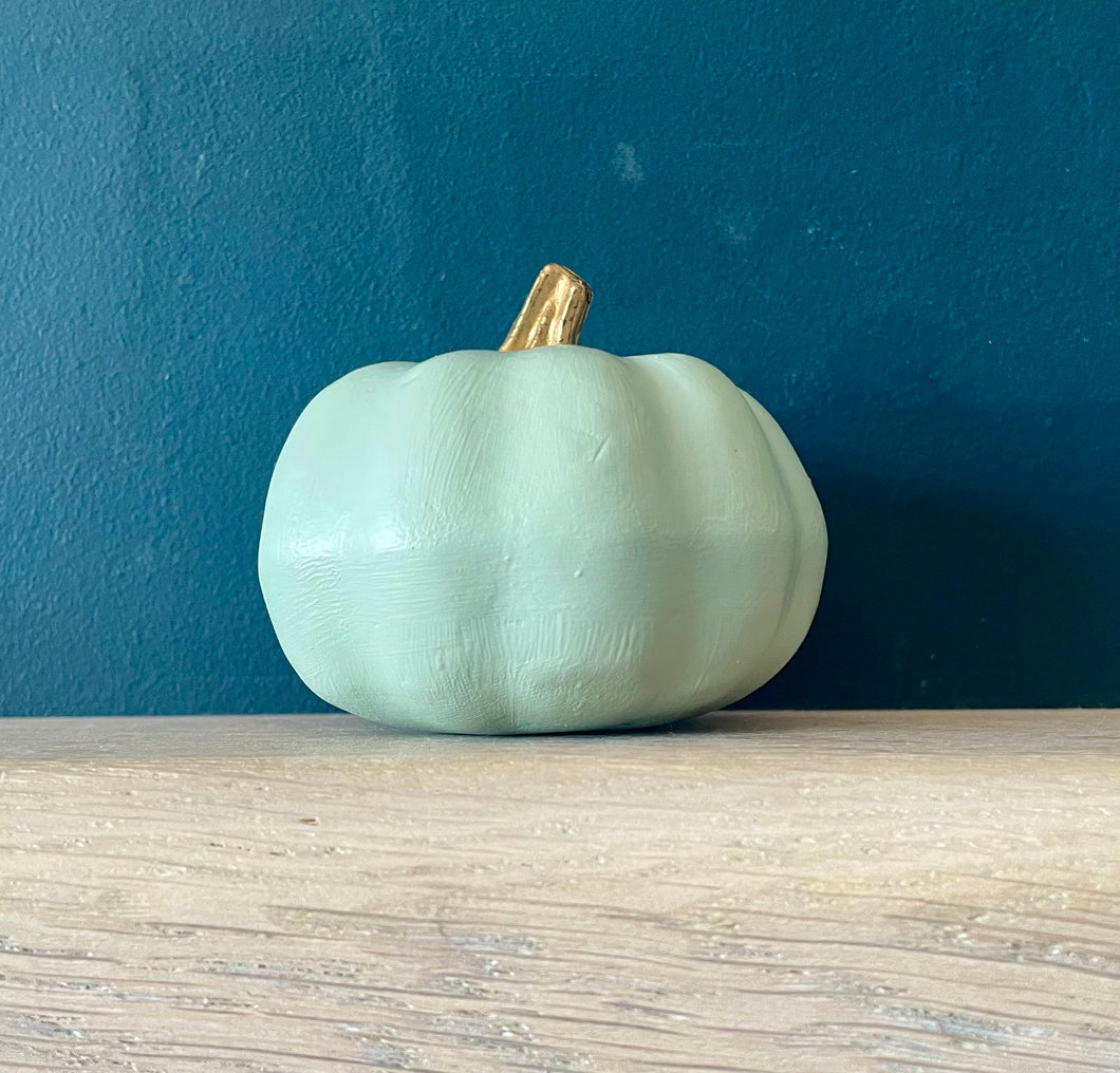 Personalised Green Pumpkin Decor