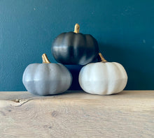 Load image into Gallery viewer, Personalised monochrome Pumpkin Decor
