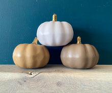 Load image into Gallery viewer, Personalised beige Pumpkin Decor
