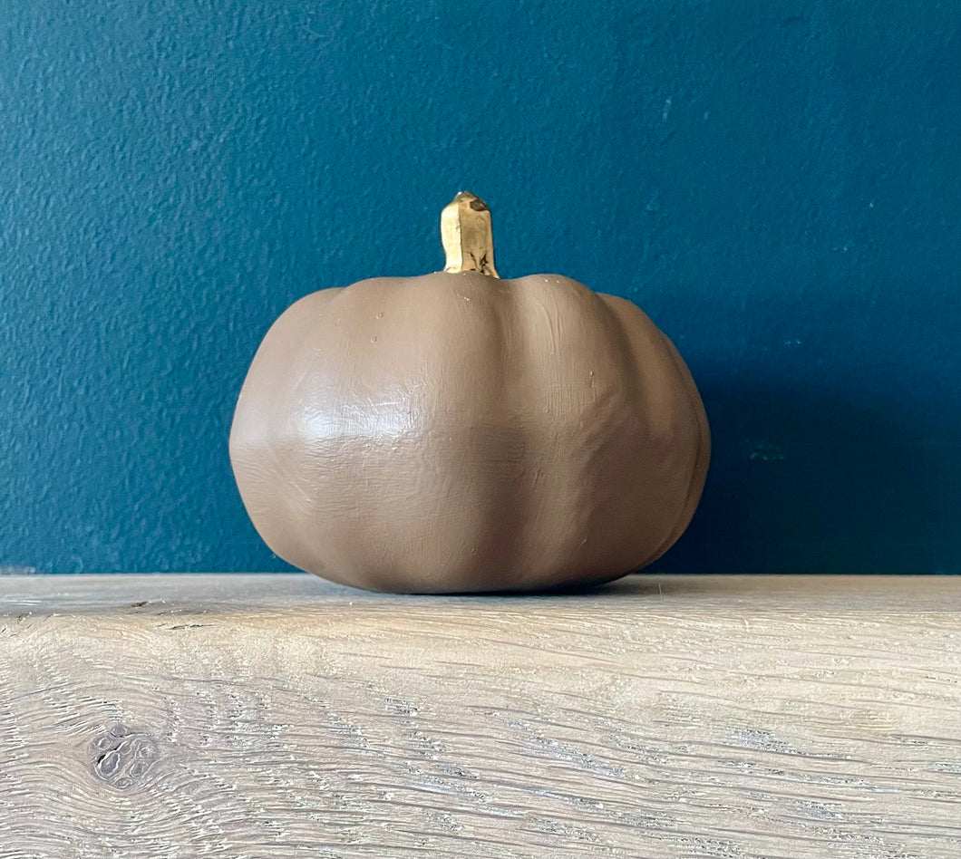 Personalised beige Pumpkin Decor