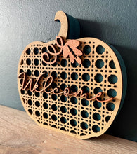 Load image into Gallery viewer, Personalised Pumpkin wooden decor
