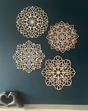 Load image into Gallery viewer, Wooden mandala decor
