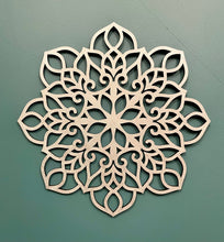 Load image into Gallery viewer, Wooden mandala decor
