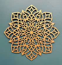 Load image into Gallery viewer, Wooden mandala decor
