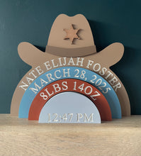 Load image into Gallery viewer, Engraved cowboy hat Stacker
