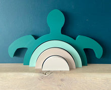 Load image into Gallery viewer, Engraved turtle Stacker
