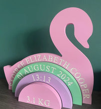 Load image into Gallery viewer, Engraved Swan Stacker
